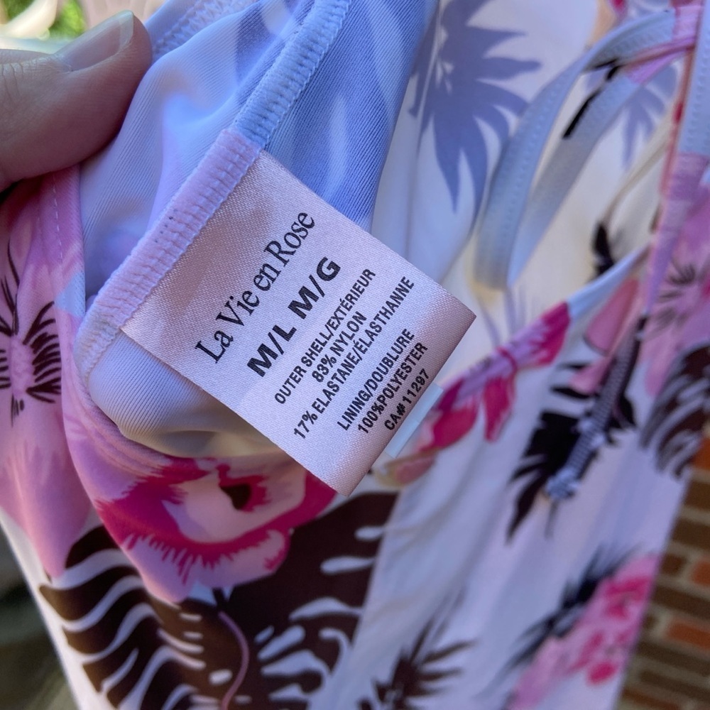 Floral Print Open Back Halter Swim Dress - Picture 5 of 5
